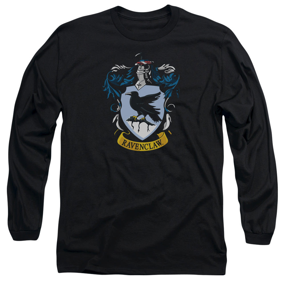 Harry Potter Ravenclaw Crest Mens Long Sleeve Shirt Black Officially Licensed Officially Licensed