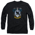 Harry Potter Ravenclaw Crest Mens Long Sleeve Shirt Black Officially Licensed Officially Licensed
