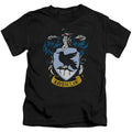 Harry Potter Ravenclaw Crest Juvenile Kids Youth T Shirt Black Officially Licensed