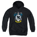 Harry Potter Ravenclaw Crest Kids Youth Hoodie Black Officially Licensed