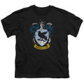 Harry Potter Ravenclaw Crest Kids Youth T Shirt Black Officially Licensed