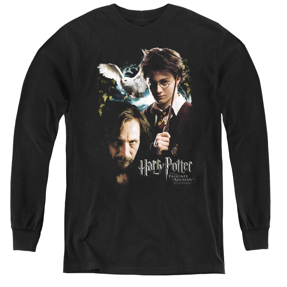 Harry Potter Harry and Sirius Long Sleeve Kids Youth T Shirt Black Officially Licensed