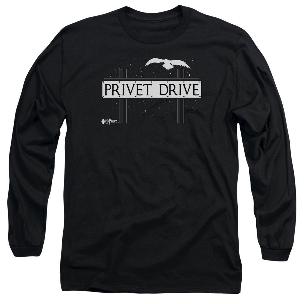 Harry Potter Privet Drive Mens Long Sleeve Shirt Black Officially Licensed Officially Licensed