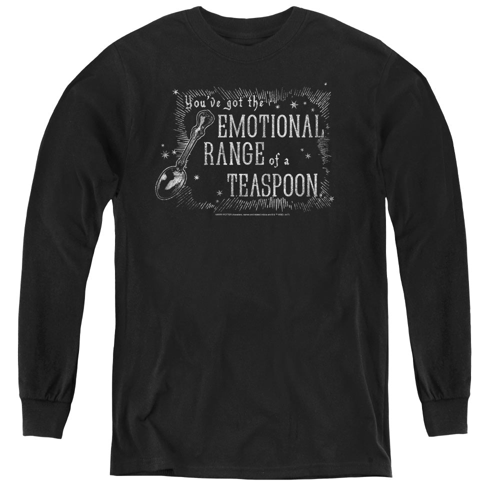 Harry Potter Order of Phoenix Teaspoon Long Sleeve Kids Youth T Shirt Black Officially Licensed