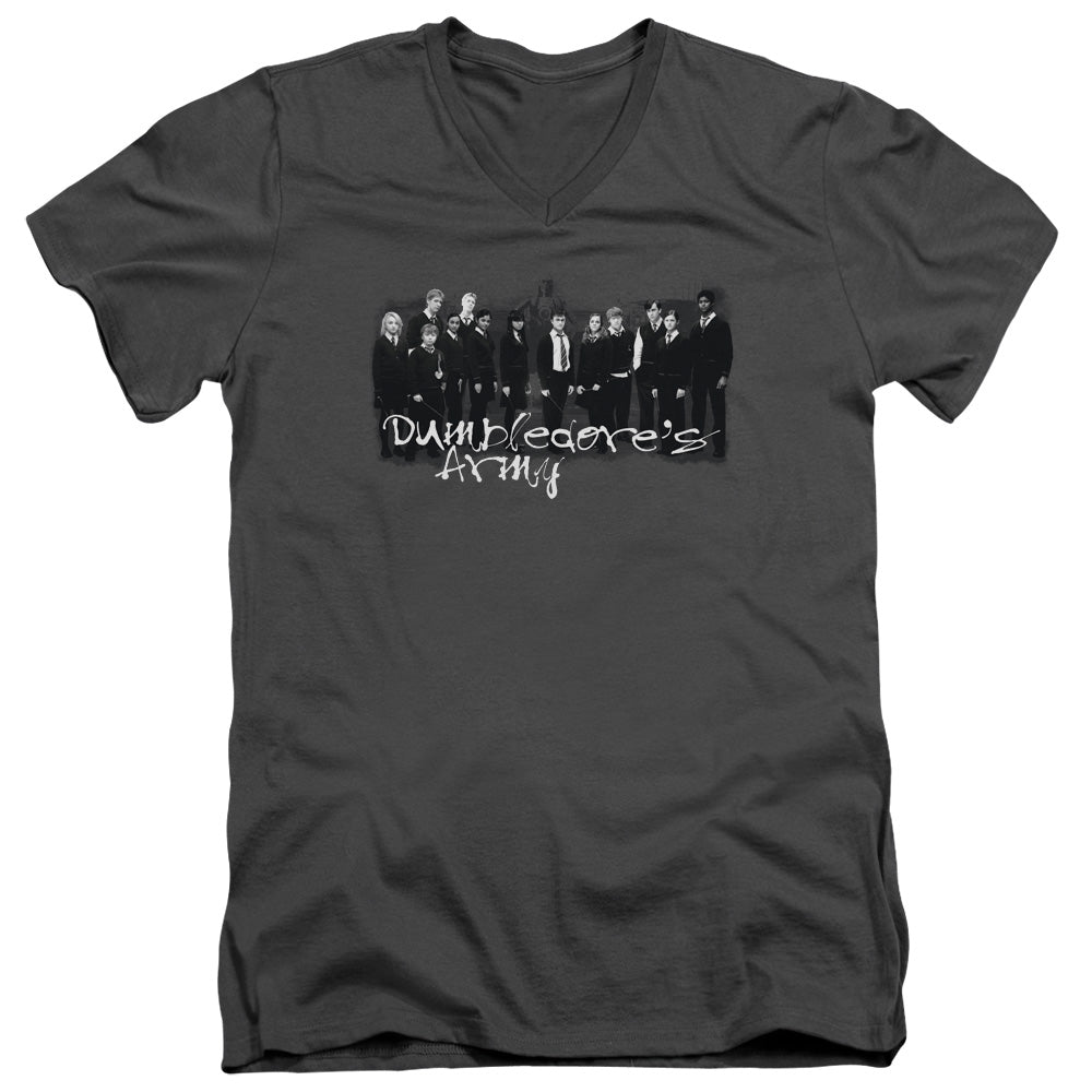 Harry Potter and the Order of Phoenix Da Squad Mens Slim Fit V-Neck T Shirt Charcoal Officially Licensed