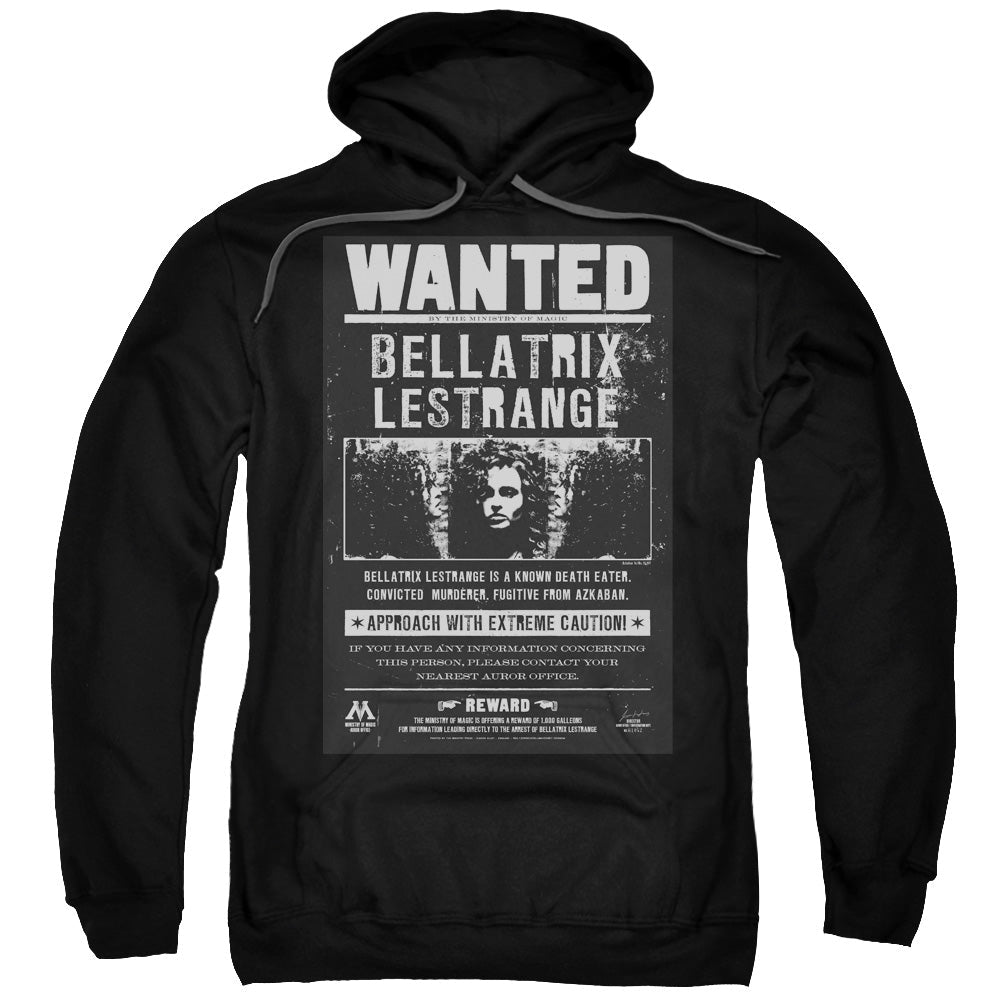 Harry Potter Wanted Bellatrix Mens Hoodie Black Officially Licensed