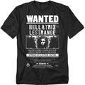 Harry Potter Wanted Bellatrix Mens T Shirt Black Officially Licensed
