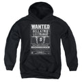 Harry Potter Wanted Bellatrix Kids Youth Hoodie Black Officially Licensed