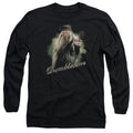 Harry Potter Dumbledore Wand Mens Long Sleeve Shirt Black Officially Licensed Officially Licensed