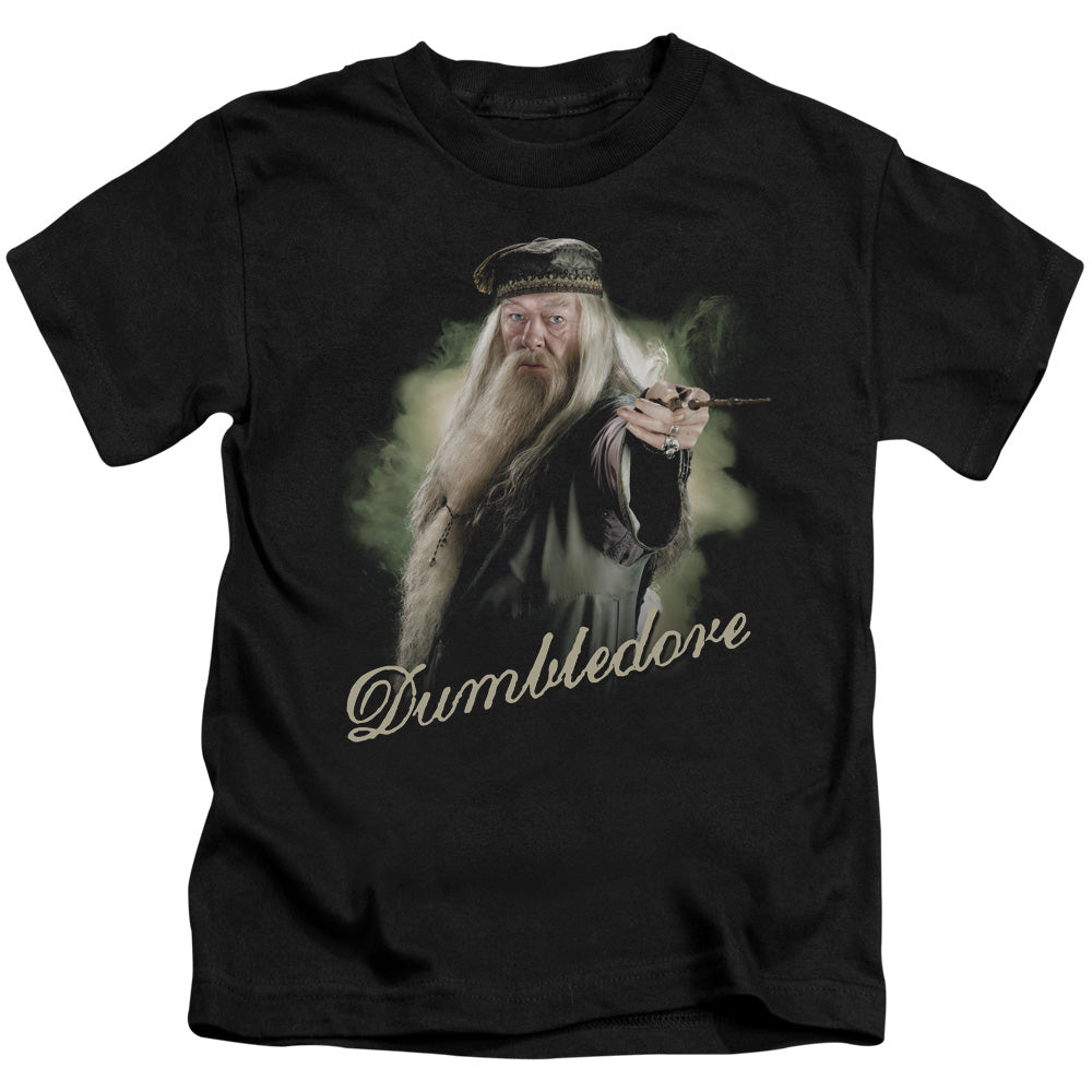 Harry Potter Dumbledore Wand Juvenile Kids Youth T Shirt Black Officially Licensed