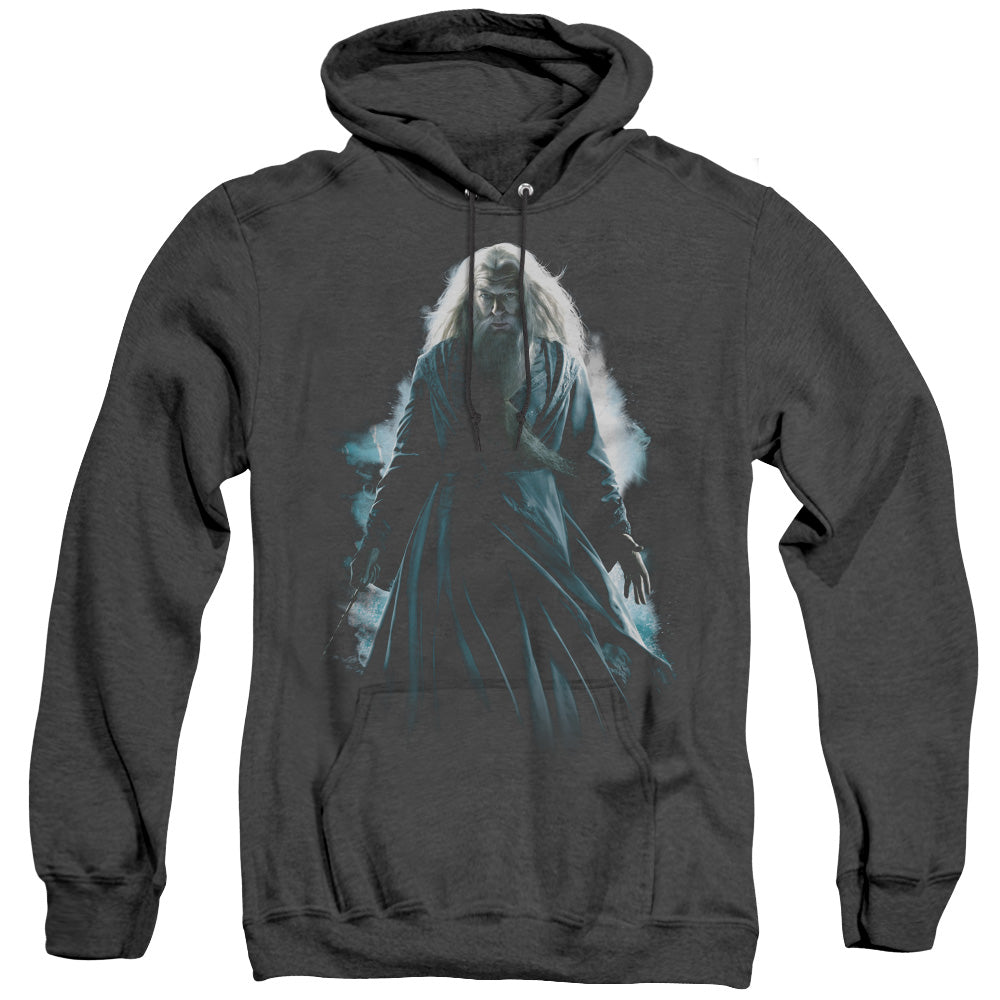 Harry Potter Dumbledore Burst Heather Mens Hoodie Black Officially Licensed
