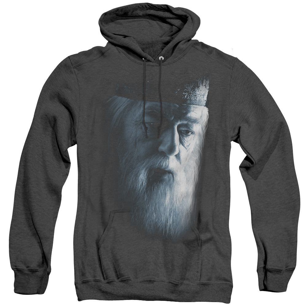 Harry Potter Dumbledore Face Heather Mens Hoodie Black Officially Licensed