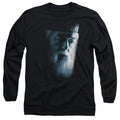 Harry Potter Dumbledore Face Mens Long Sleeve Shirt Black Officially Licensed Officially Licensed