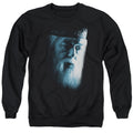 Harry Potter Dumbledore Face Mens Crewneck Sweatshirt Black Officially Licensed