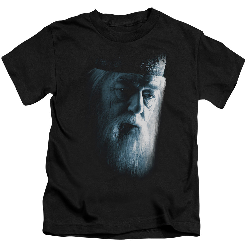 Harry Potter Dumbledore Face Juvenile Kids Youth T Shirt Black Officially Licensed