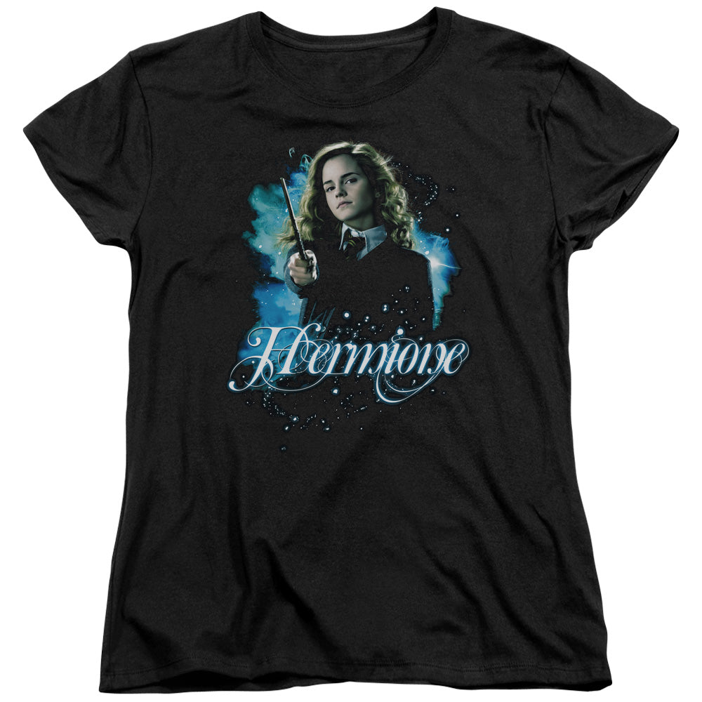 Harry Potter Hermione Ready Womens T Shirt Black Officially Licensed