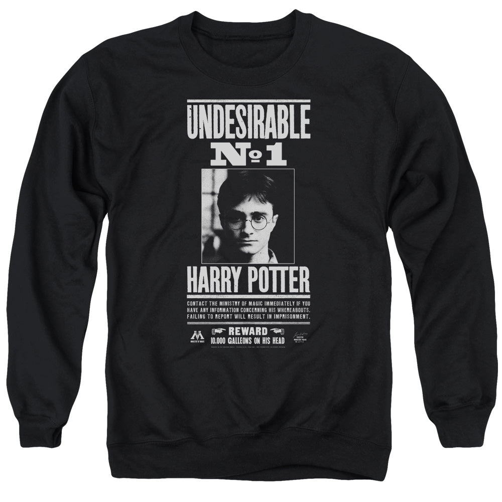 Harry Potter Undesirable No 1 Mens Crewneck Sweatshirt Black Officially Licensed