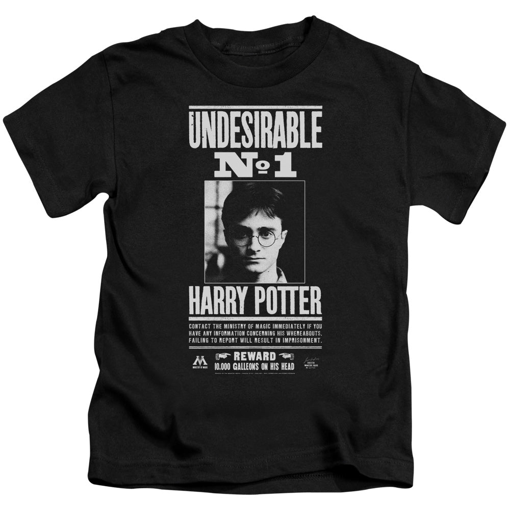 Harry Potter Undesirable No 1 Juvenile Kids Youth T Shirt Black Officially Licensed
