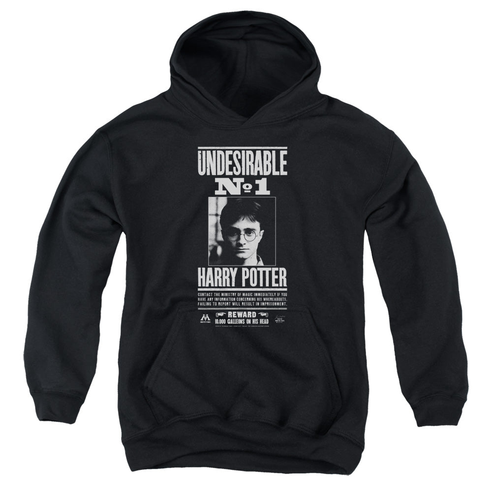 Harry Potter Undesirable No 1 Kids Youth Hoodie Black Officially Licensed