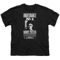 Harry Potter Undesirable No 1 Kids Youth T Shirt Black Officially Licensed