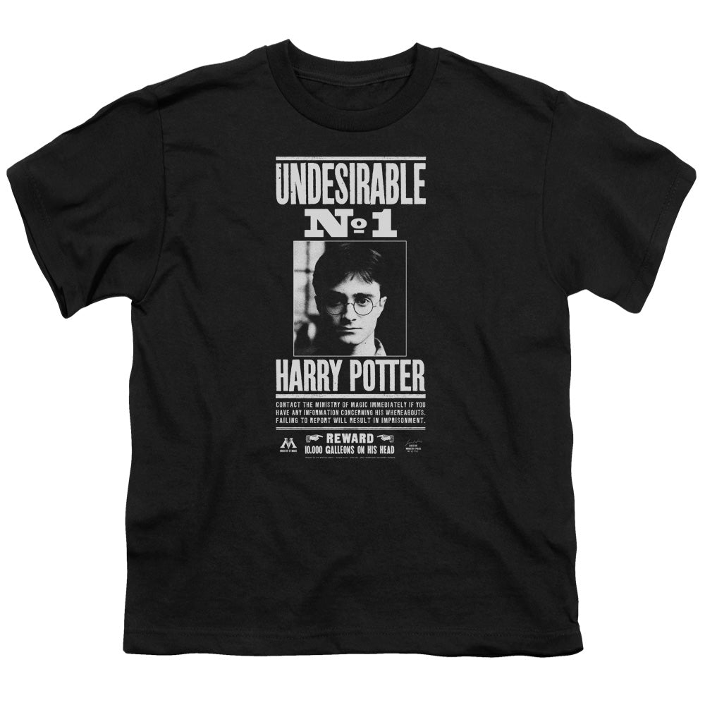 Harry Potter Undesirable No 1 Kids Youth T Shirt Black Officially Licensed