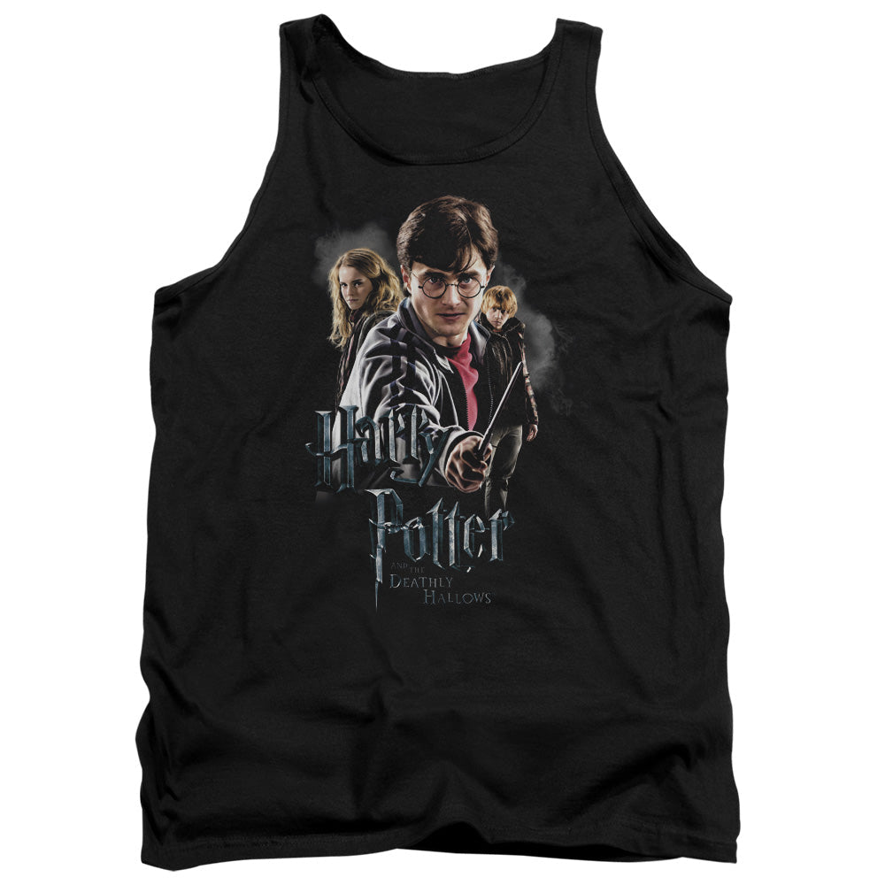 Harry Potter Deathly Hollows Cast Mens Tank Top Shirt Black Officially Licensed