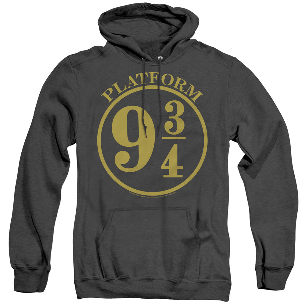 Harry Potter 9 3 4 Heather Mens Hoodie Black Officially Licensed