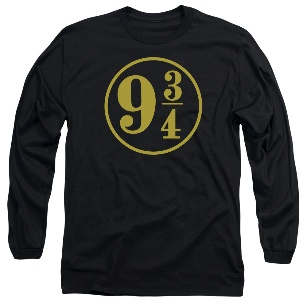 Harry Potter 9 3 4 Mens Long Sleeve Shirt Black Officially Licensed Officially Licensed