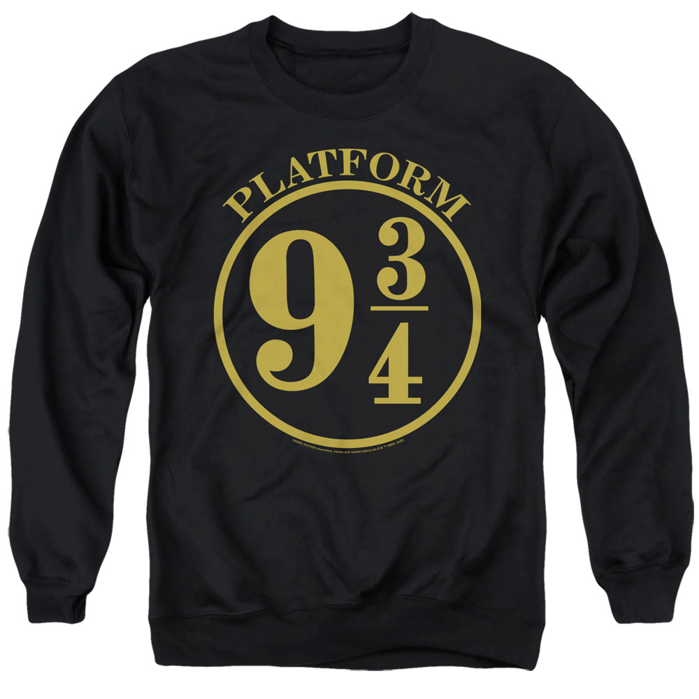 Harry Potter 9 3 4 Mens Crewneck Sweatshirt Black Officially Licensed