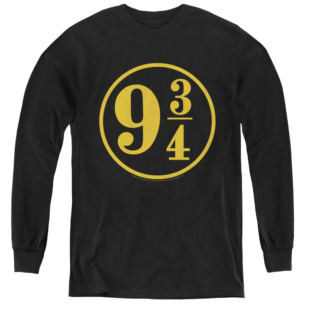 Harry Potter 9 3 4 Long Sleeve Kids Youth T Shirt Black Officially Licensed