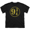 Harry Potter 9 3 4 Kids Youth T Shirt Black Officially Licensed