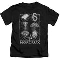 Harry Potter Horcrux Symbols Juvenile Kids Youth T Shirt Black Officially Licensed
