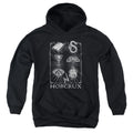 Harry Potter Horcrux Symbols Kids Youth Hoodie Black Officially Licensed