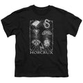 Harry Potter Horcrux Symbols Kids Youth T Shirt Black Officially Licensed