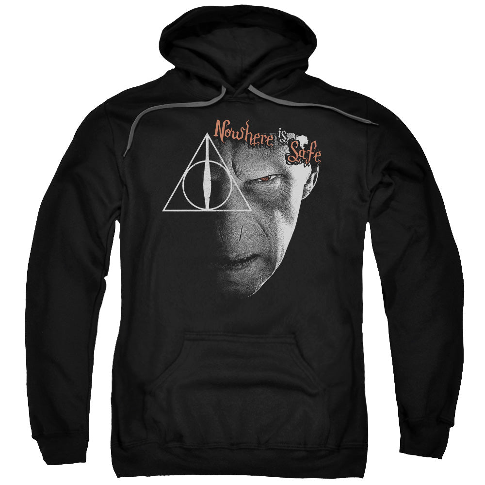 Harry Potter Nowhere Is Safe Mens Hoodie Black Officially Licensed