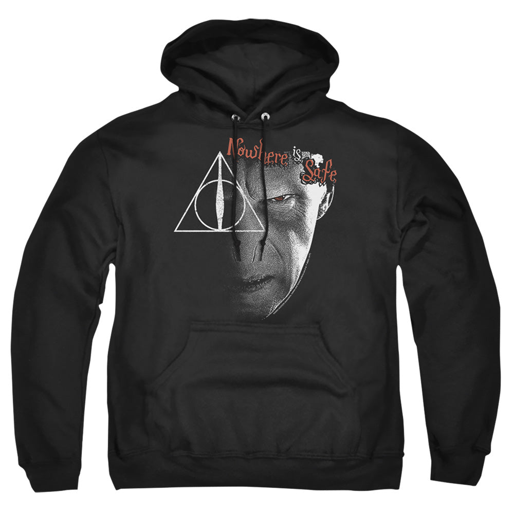 Harry Potter Nowhere Is Safe Mens Hoodie Black Officially Licensed