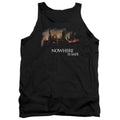Harry Potter Burning Hogwarts Mens Tank Top Shirt Black Officially Licensed