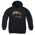 Harry Potter Burning Hogwarts Kids Youth Hoodie Black Officially Licensed