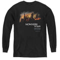 Harry Potter Burning Hogwarts Long Sleeve Kids Youth T Shirt Black Officially Licensed