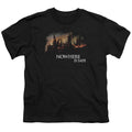 Harry Potter Burning Hogwarts Kids Youth T Shirt Black Officially Licensed