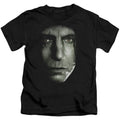 Harry Potter Snape Head Juvenile Kids Youth T Shirt Black Officially Licensed