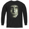 Harry Potter Snape Head Long Sleeve Kids Youth T Shirt Black Officially Licensed