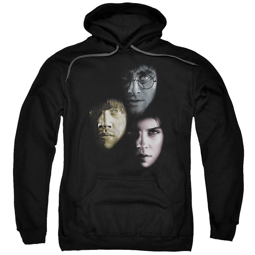 Harry Potter Hero Heads Mens Hoodie Black Officially Licensed