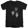 Harry Potter Hero Heads Mens Slim Fit V-Neck T Shirt Black Officially Licensed