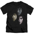 Harry Potter Hero Heads Juvenile Kids Youth T Shirt Black Officially Licensed