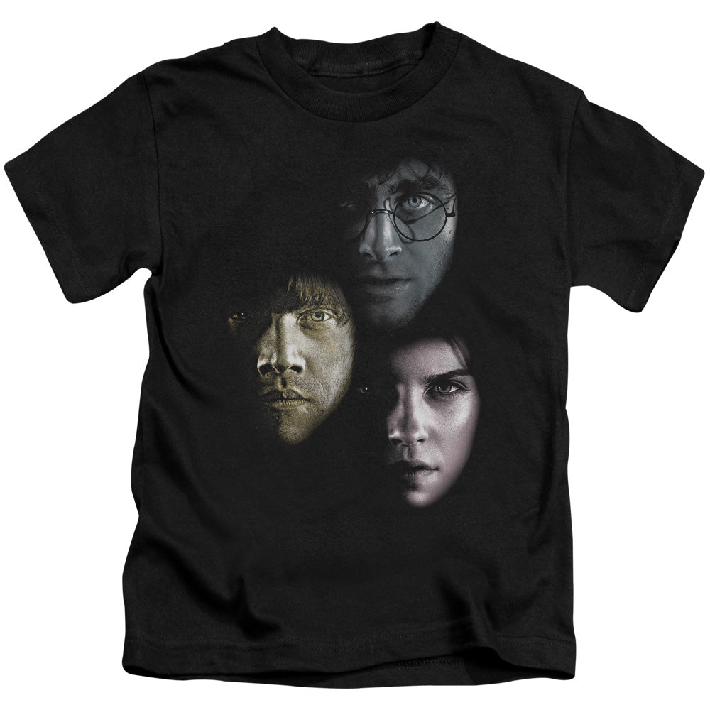 Harry Potter Hero Heads Juvenile Kids Youth T Shirt Black Officially Licensed