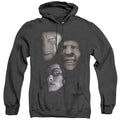 Harry Potter Villian Heads Heather Mens Hoodie Black Officially Licensed