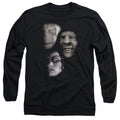 Harry Potter Villian Heads Mens Long Sleeve Shirt Black Officially Licensed Officially Licensed