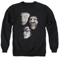 Harry Potter Villian Heads Mens Crewneck Sweatshirt Black Officially Licensed