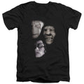 Harry Potter Villian Heads Mens Slim Fit V-Neck T Shirt Black Officially Licensed
